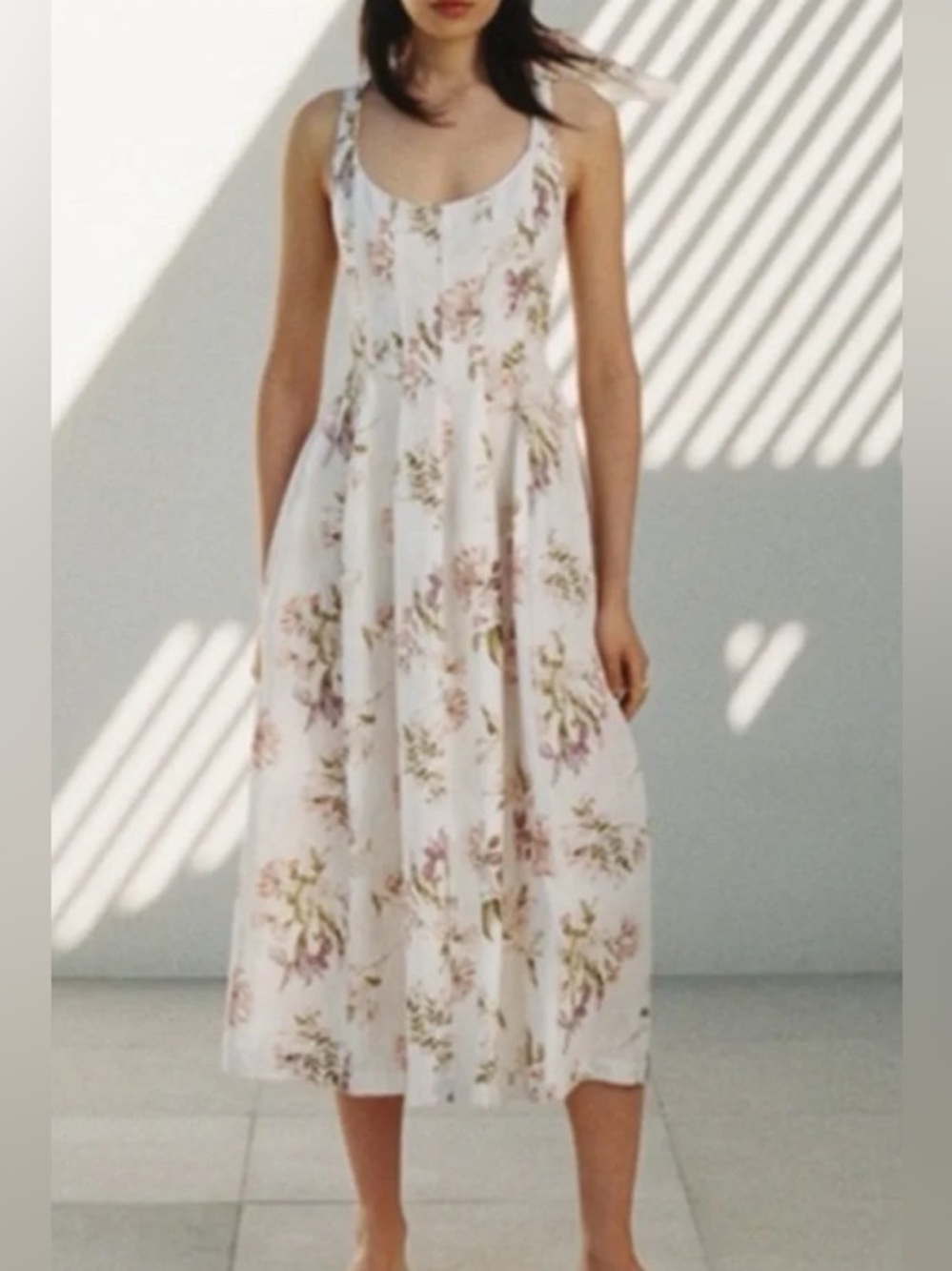 Brock Collection x H&M Floral Midi Dress Size XS